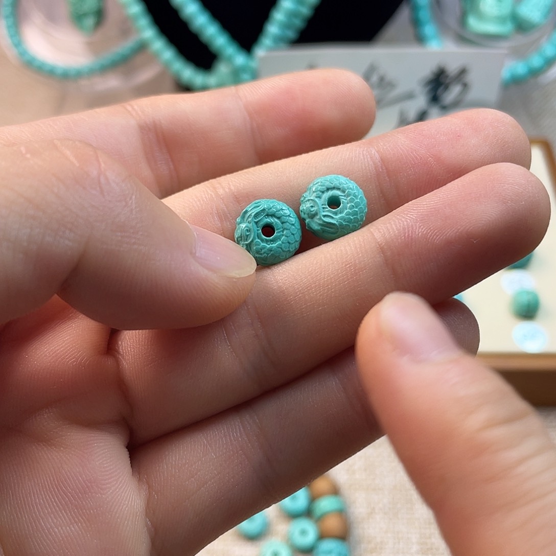 原生态湖北松配饰，直径10