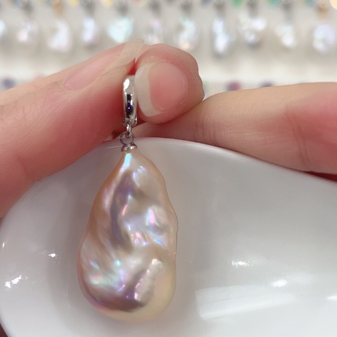 未镶嵌淡水珍珠耳坠