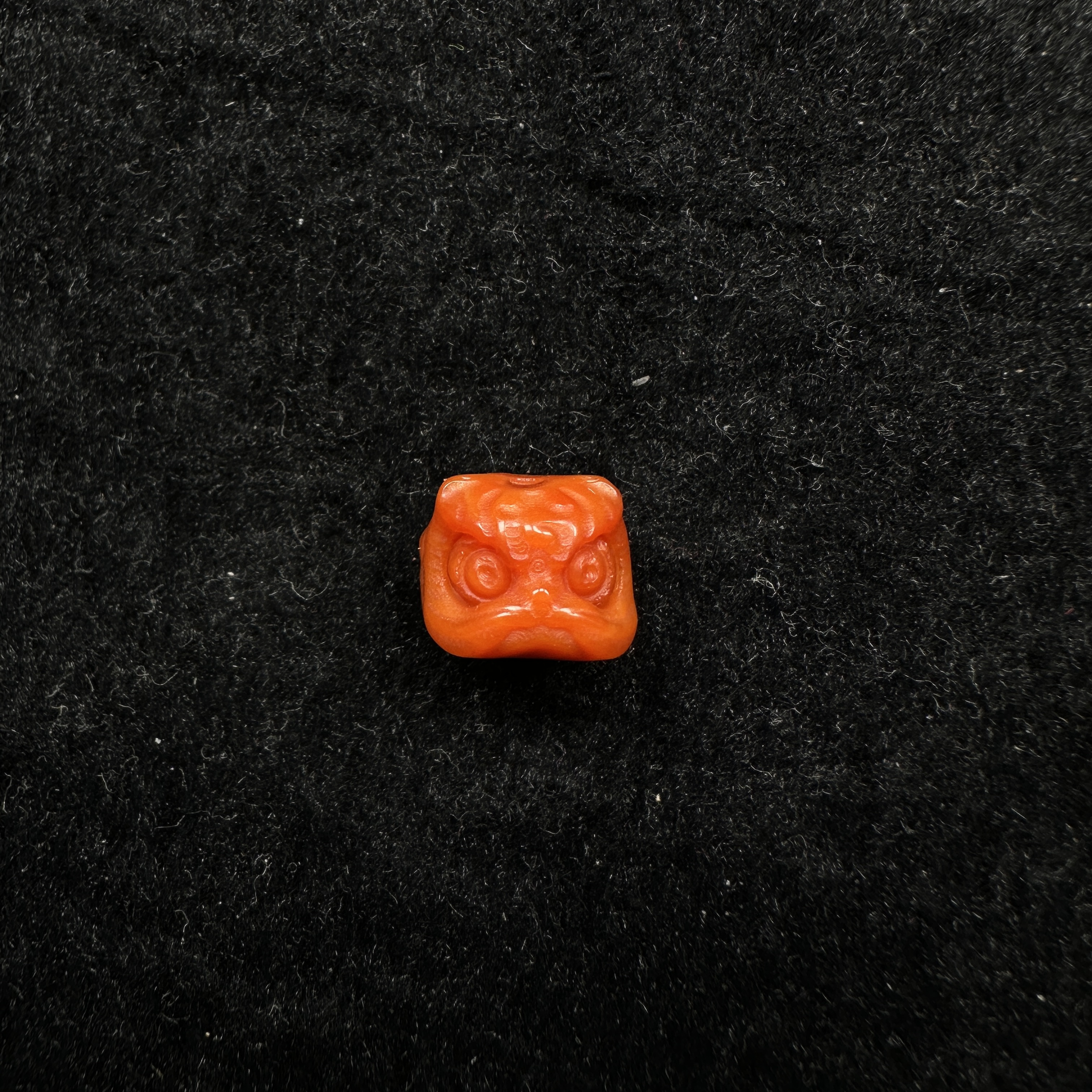 天然柿子红醒狮12mm腰珠直播间选购多样性发一