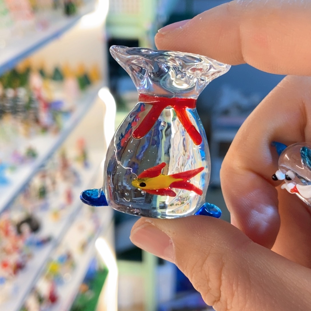 琉璃手工艺品福袋鱼