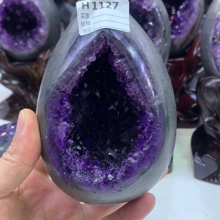水晶紫水晶未镶嵌1127尺寸13*9