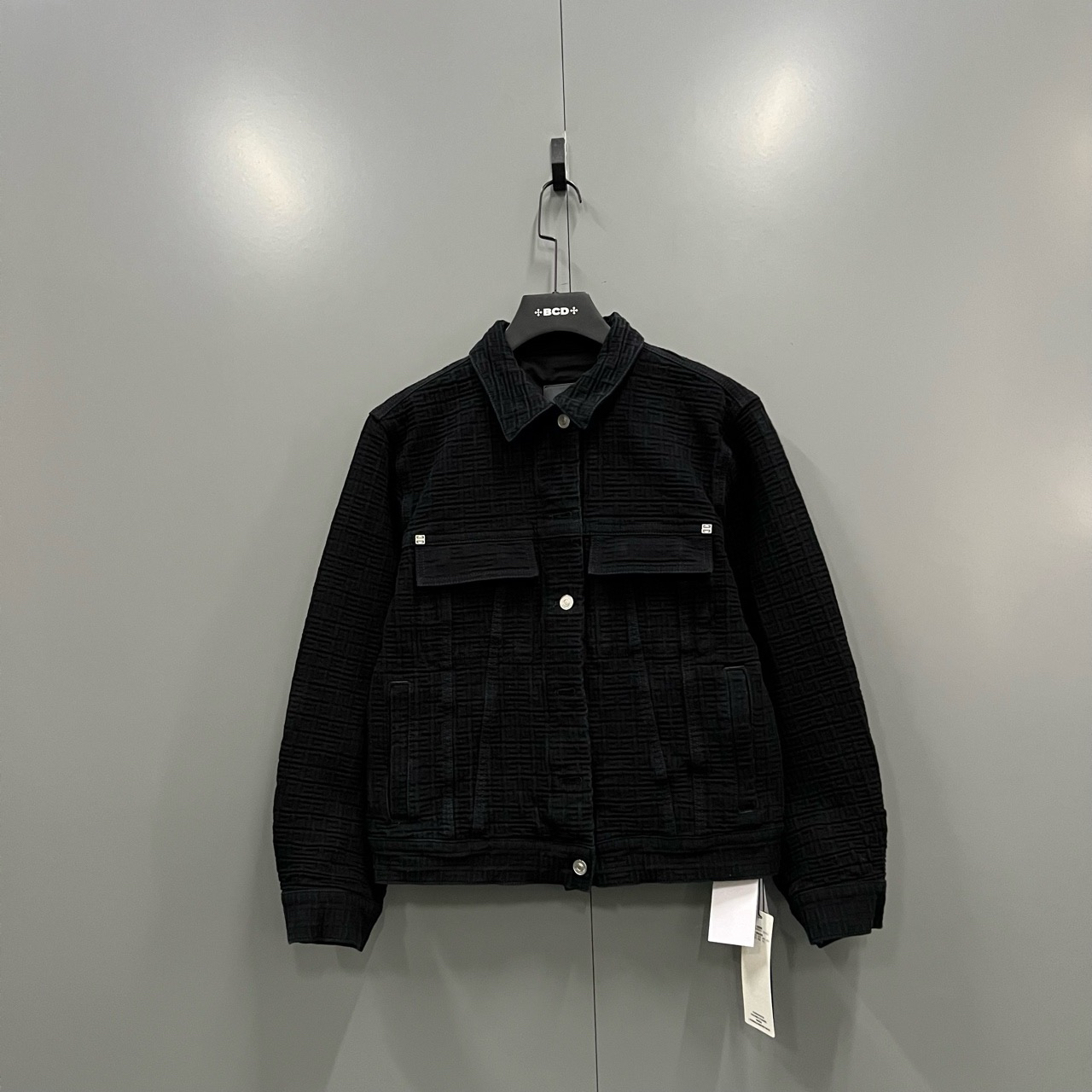 95新 Givenchy/纪梵希 （bb）123 背后涂鸦狗头牛仔夹克 S码/15900