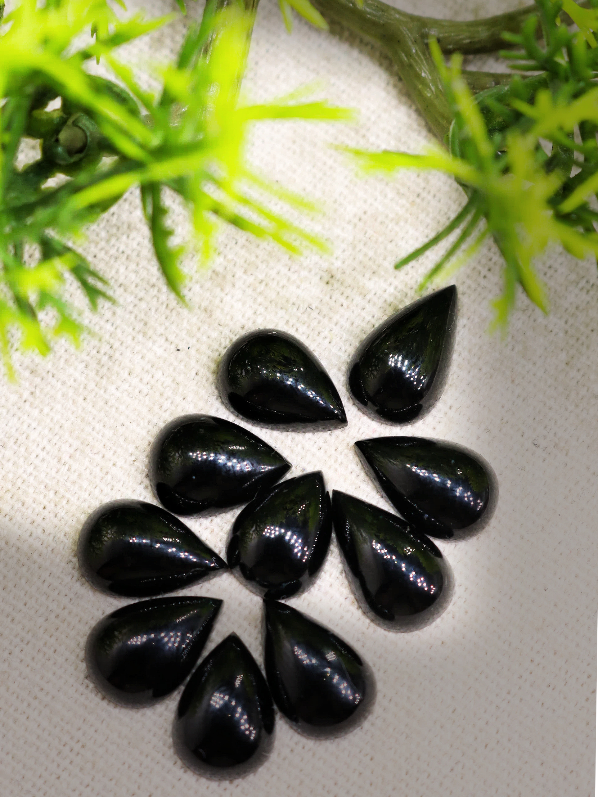 墨翠水滴裸石天然A货翡翠时尚百搭耳钉手链项链定制单颗