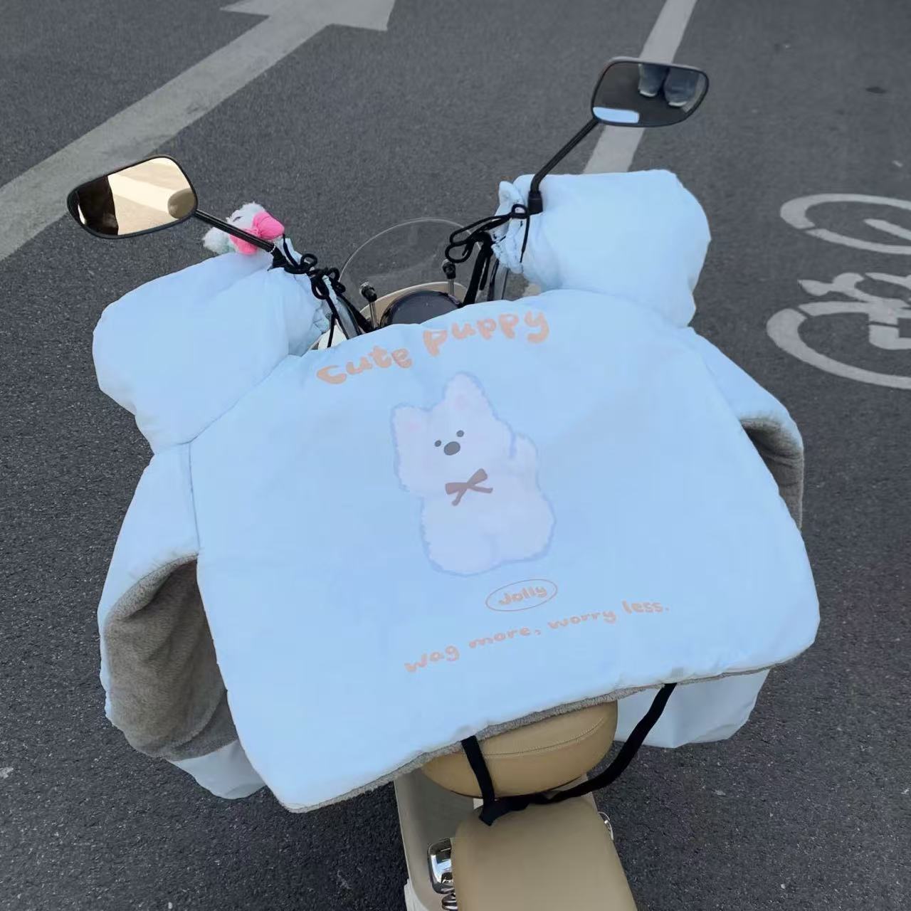 电动车挡风被冬季加绒加厚防水防风罩电瓶摩托车四季通用2025新款