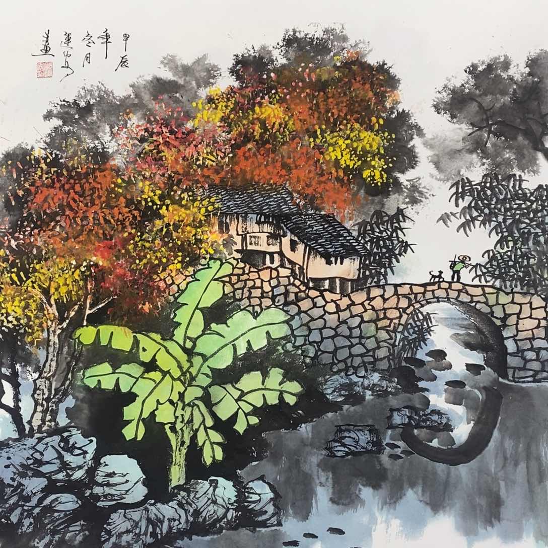 国画，测量楼里干活