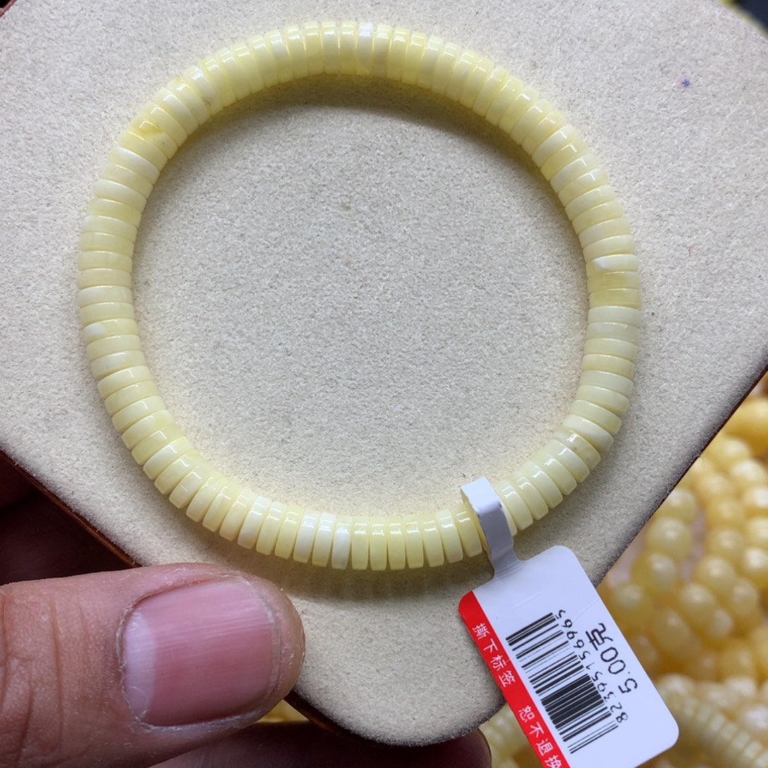 蜜蜡未镶嵌手链蜜蜡