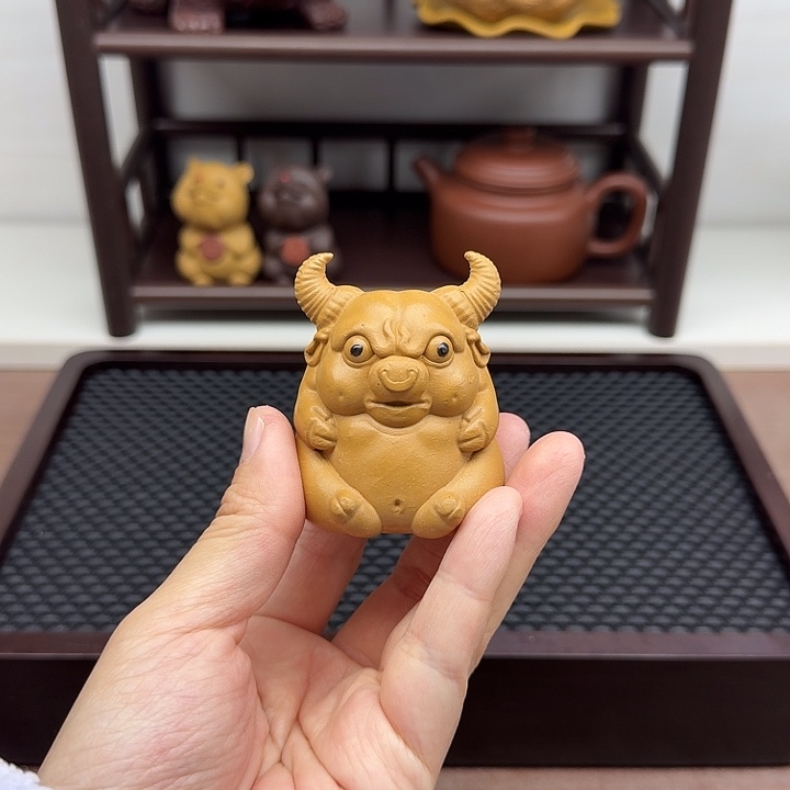 段泥茶案牛魔王茶宠