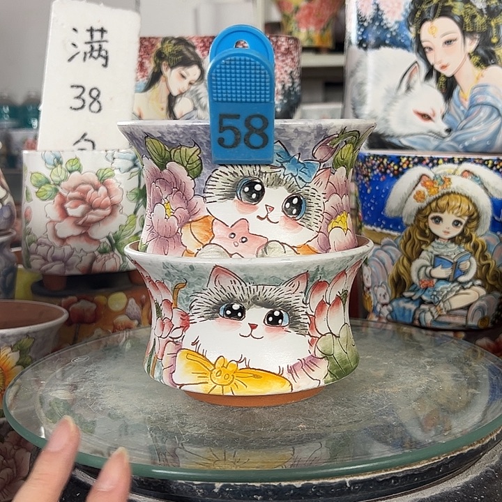景德镇手绘花盆性价比超高