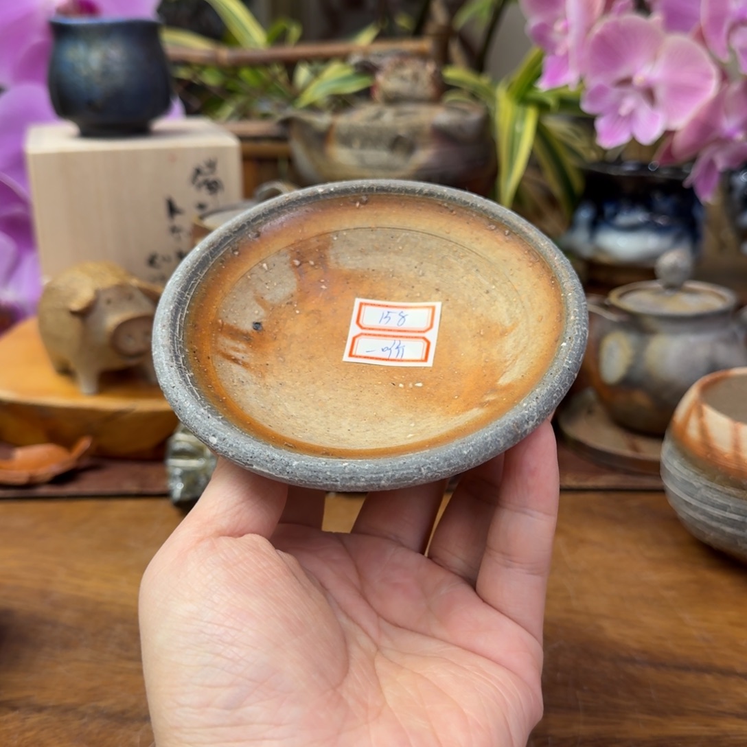 多久守备前烧山土穴窑杯垫福利一口价