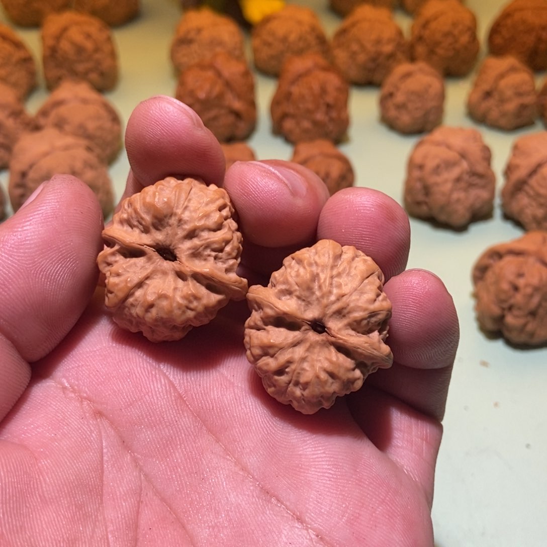 文玩核桃吊坠觀*海蛤蟆头29一对