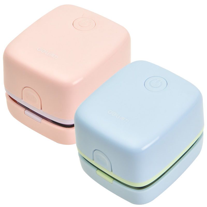 得力桌面吸尘器学生自动吸橡皮屑迷你清洁电动小型USB车载吸尘器