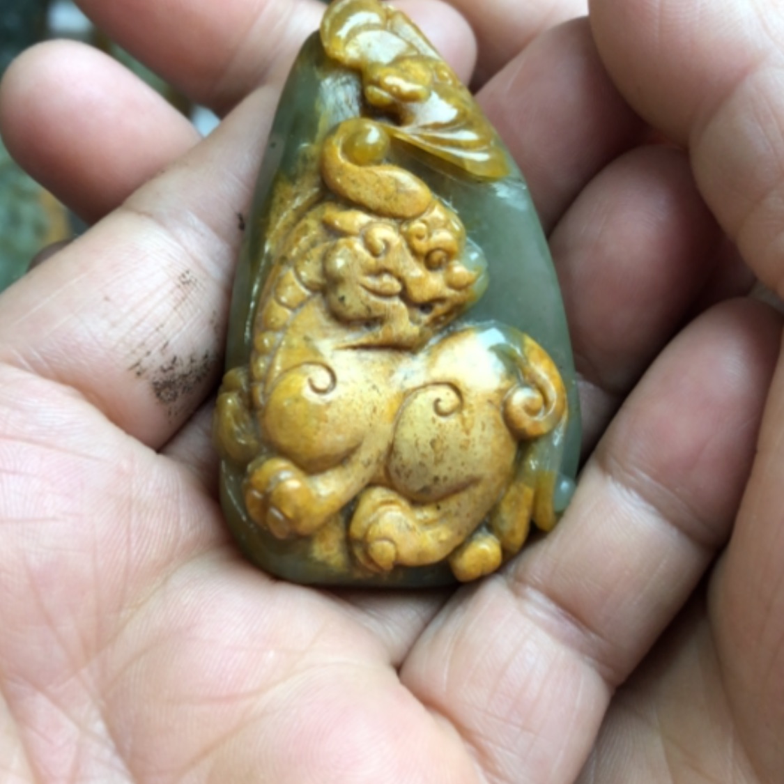 【闪购商品】岫岩河磨玉（透闪石质玉）未镶嵌挂件