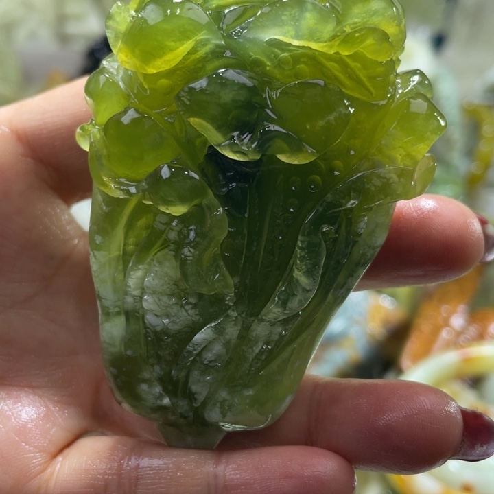 岫玉未镶嵌手把手把