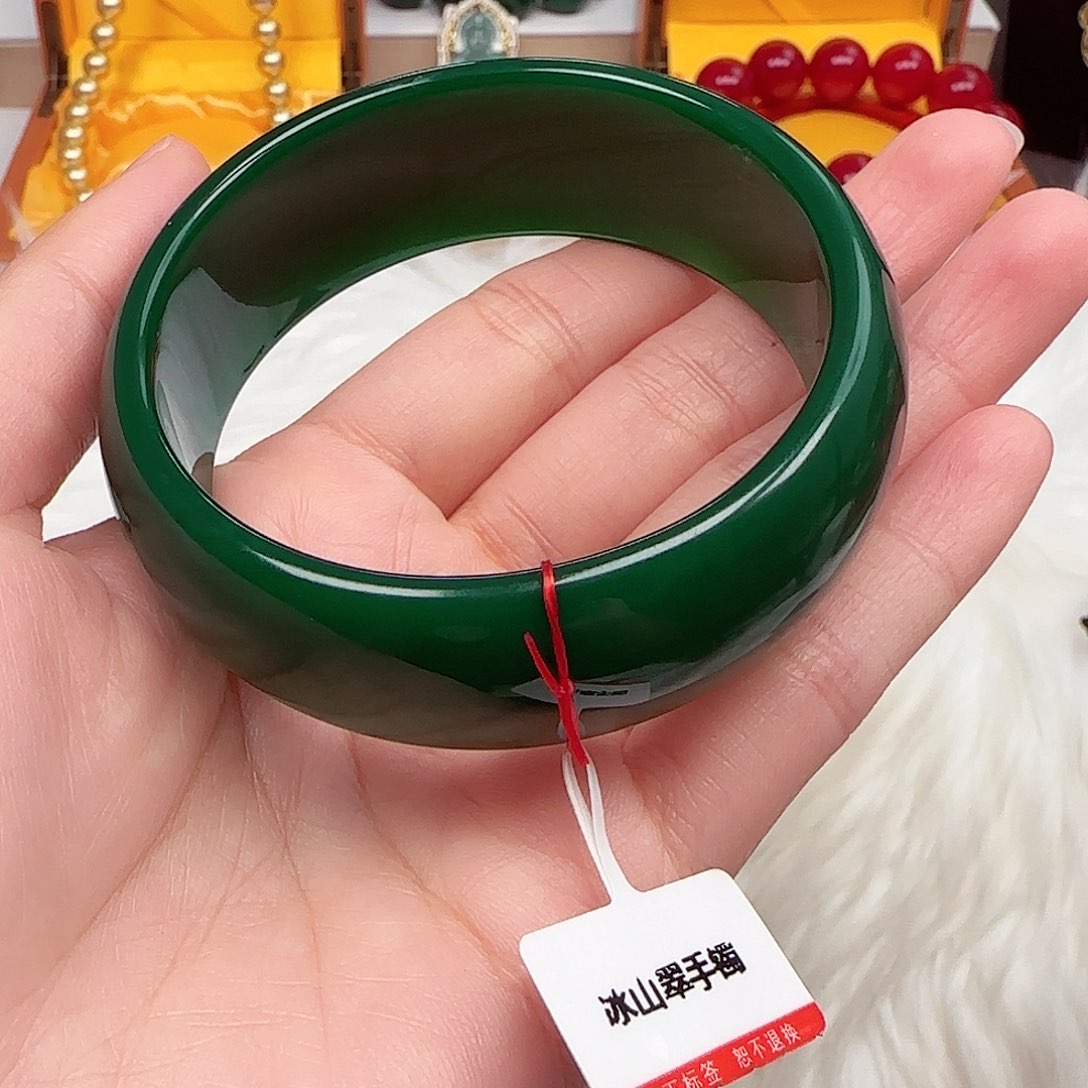 玛瑙/玉髓手镯未镶嵌冰山翠手镯