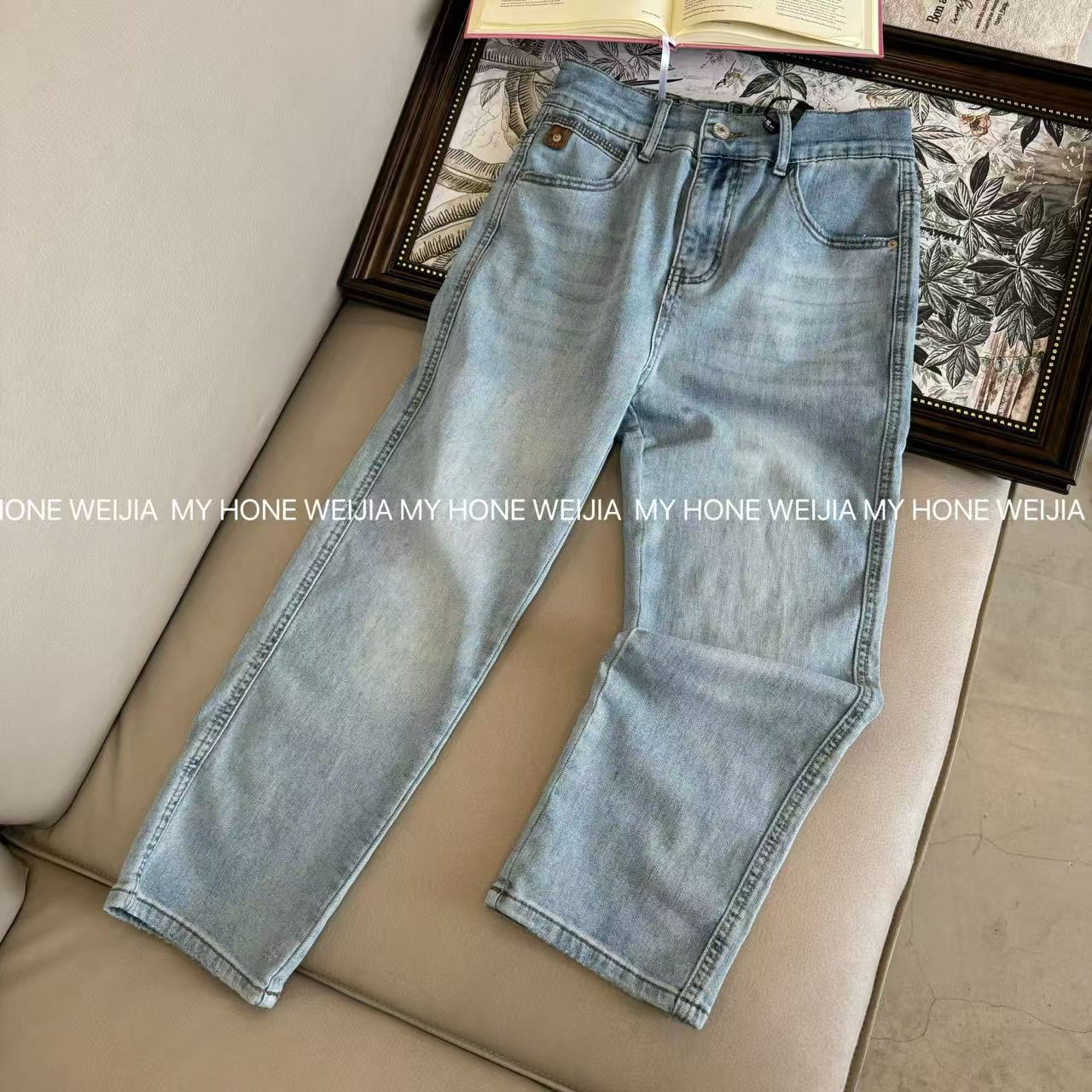 【WJ】春款  玉 809 清新宝藏舒适百搭牛仔裤（30-40）