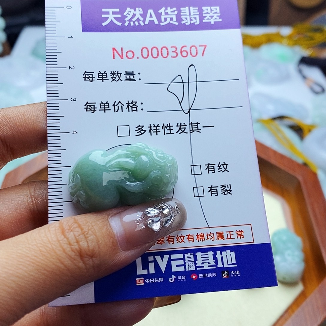 翡翠未镶嵌毛衣链3607