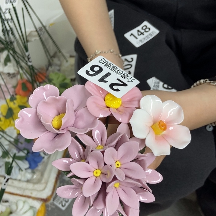 杯手工制作陶瓷花