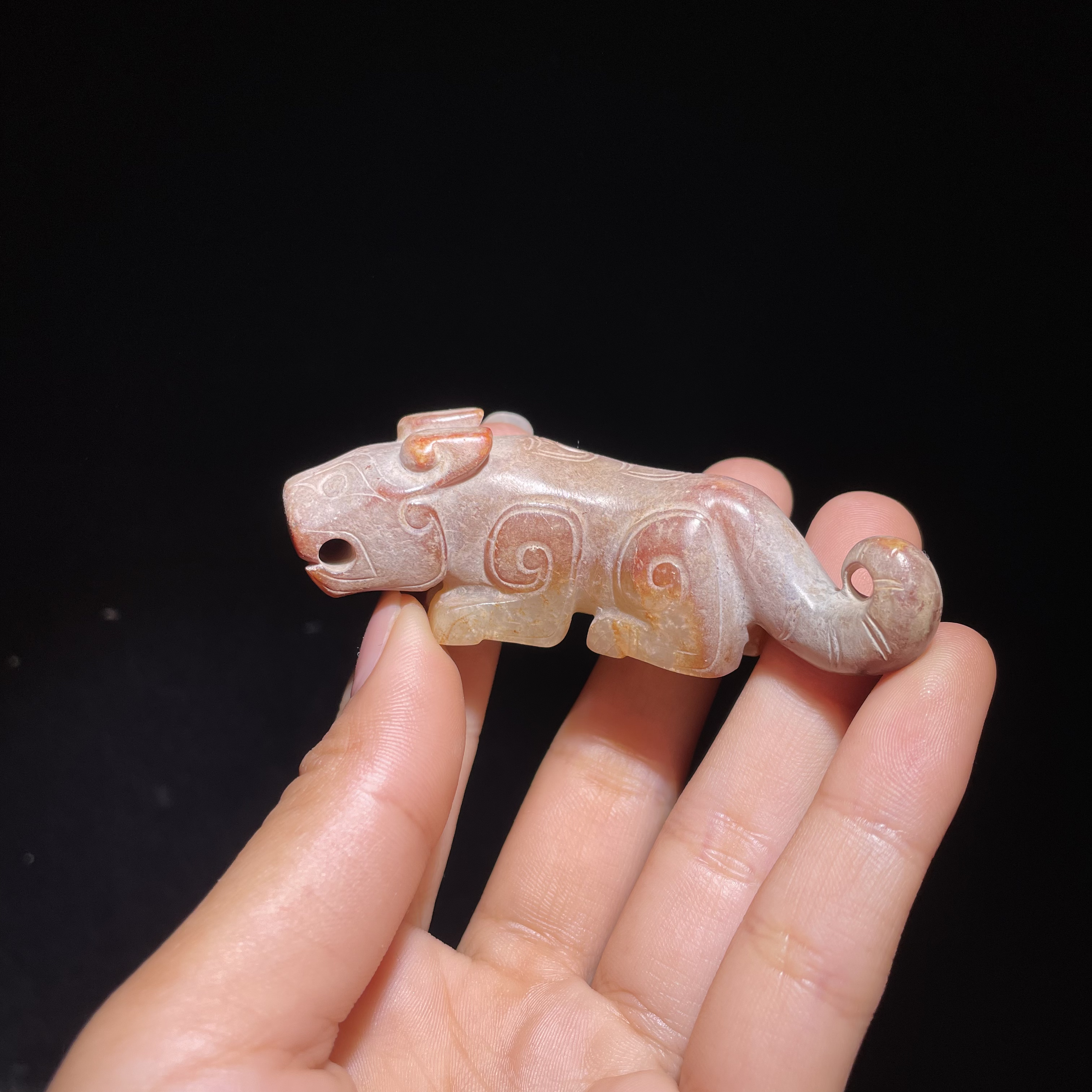 玲珑古玉收藏和田玉玉虎