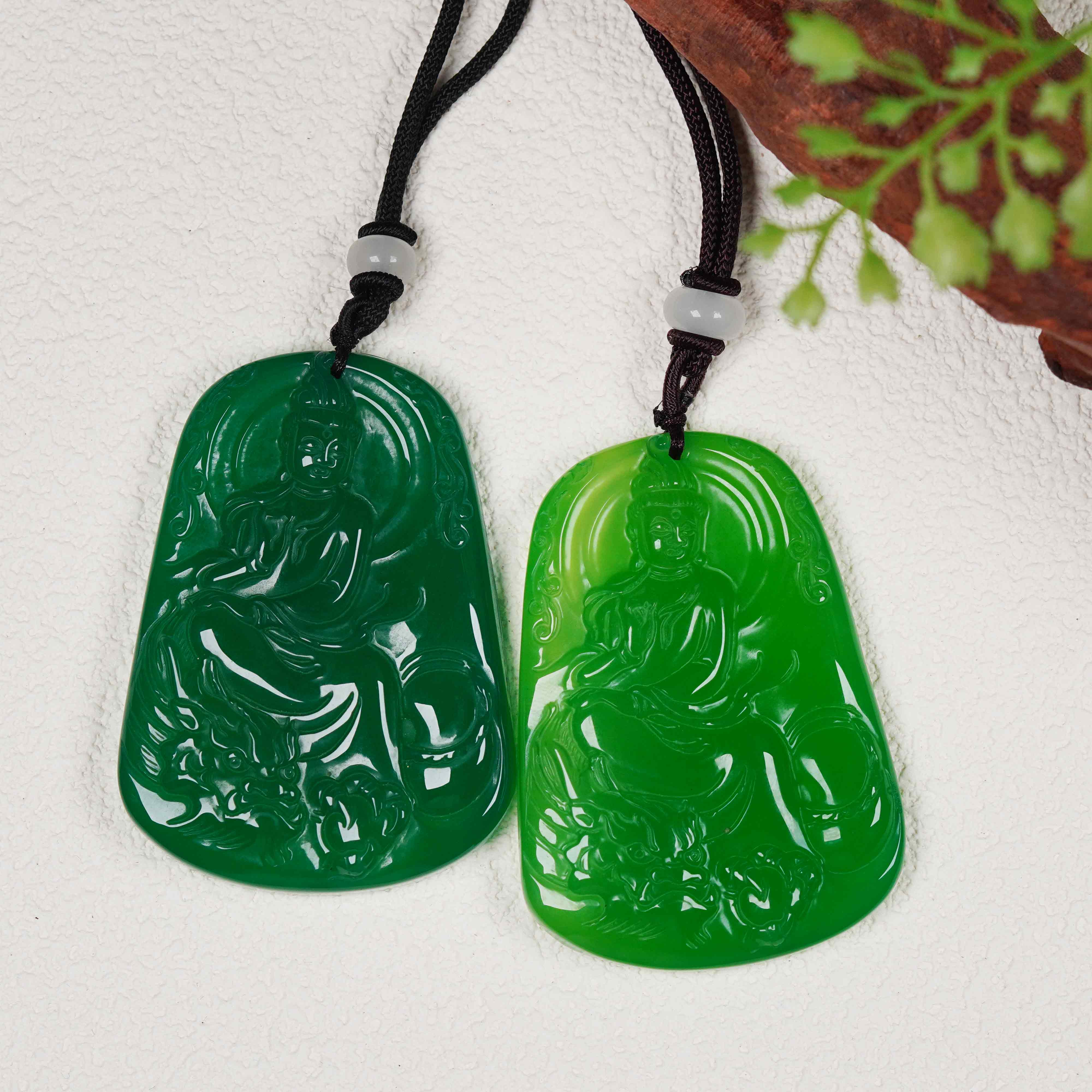 天然玉石保真 GY17 时尚甄选款 精雕观音珠宝吊坠 多样性发其一