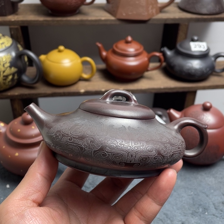 茶壶紫砂紫砂微瑕