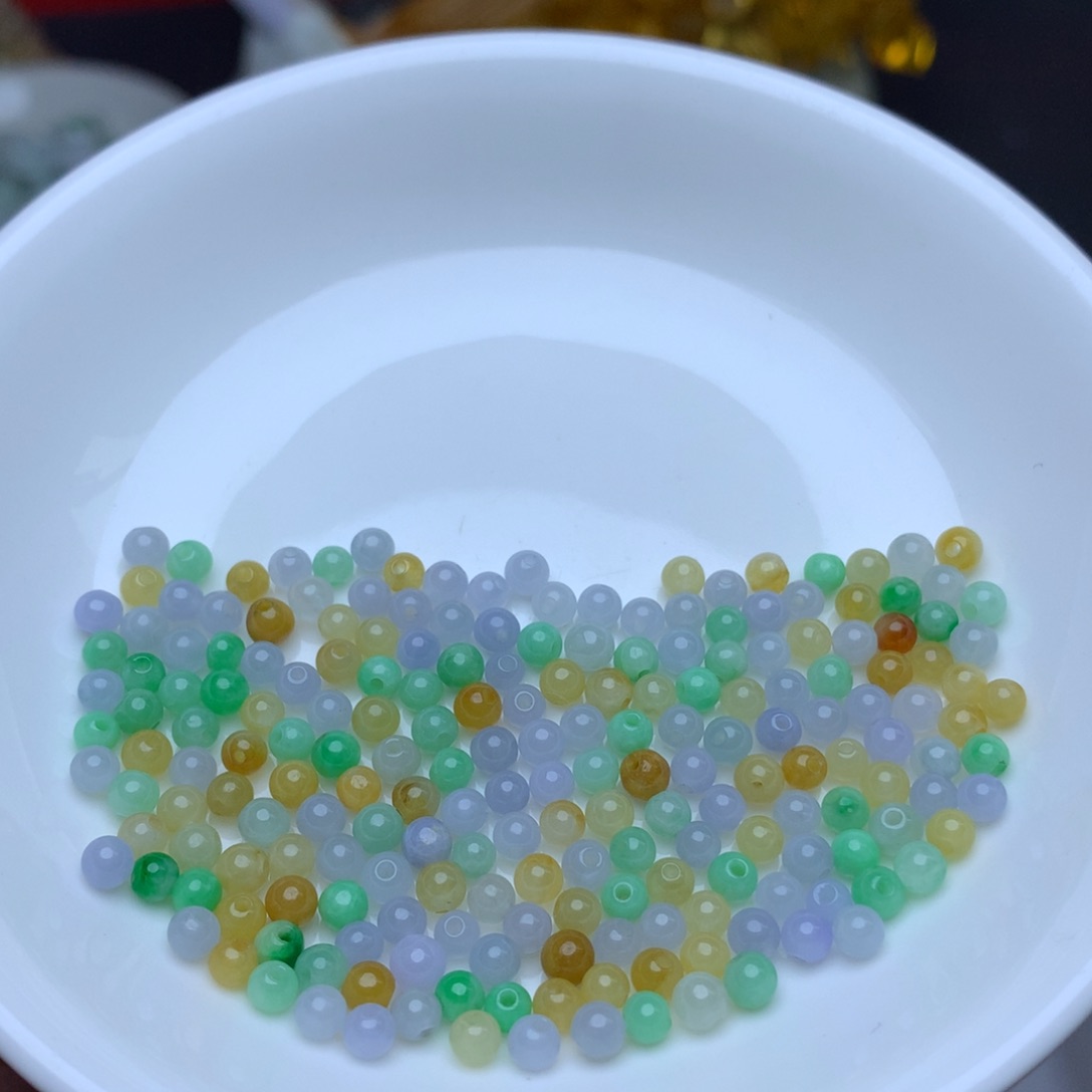 【闪购商品】翡翠手链未镶嵌卡3.5冰三彩10个