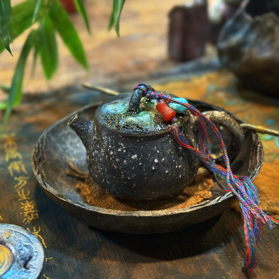 粗陶全手工柴烧重落灰福利款小泡壶