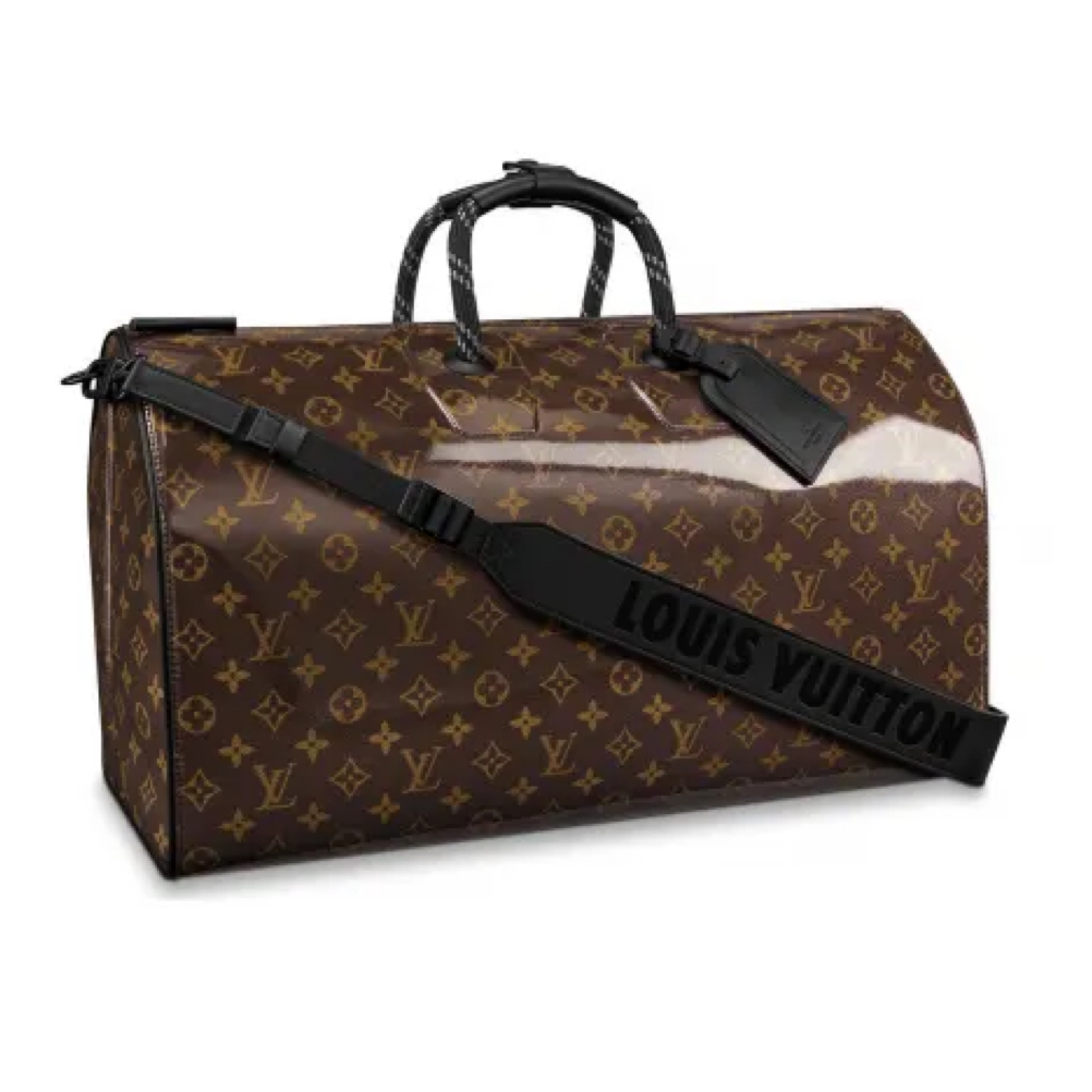 95新 LouisVuitton/路易威登 9161棕花果冻keepall50旅行袋
