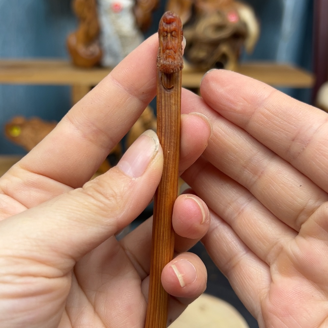 木崖柏木摆件手把件