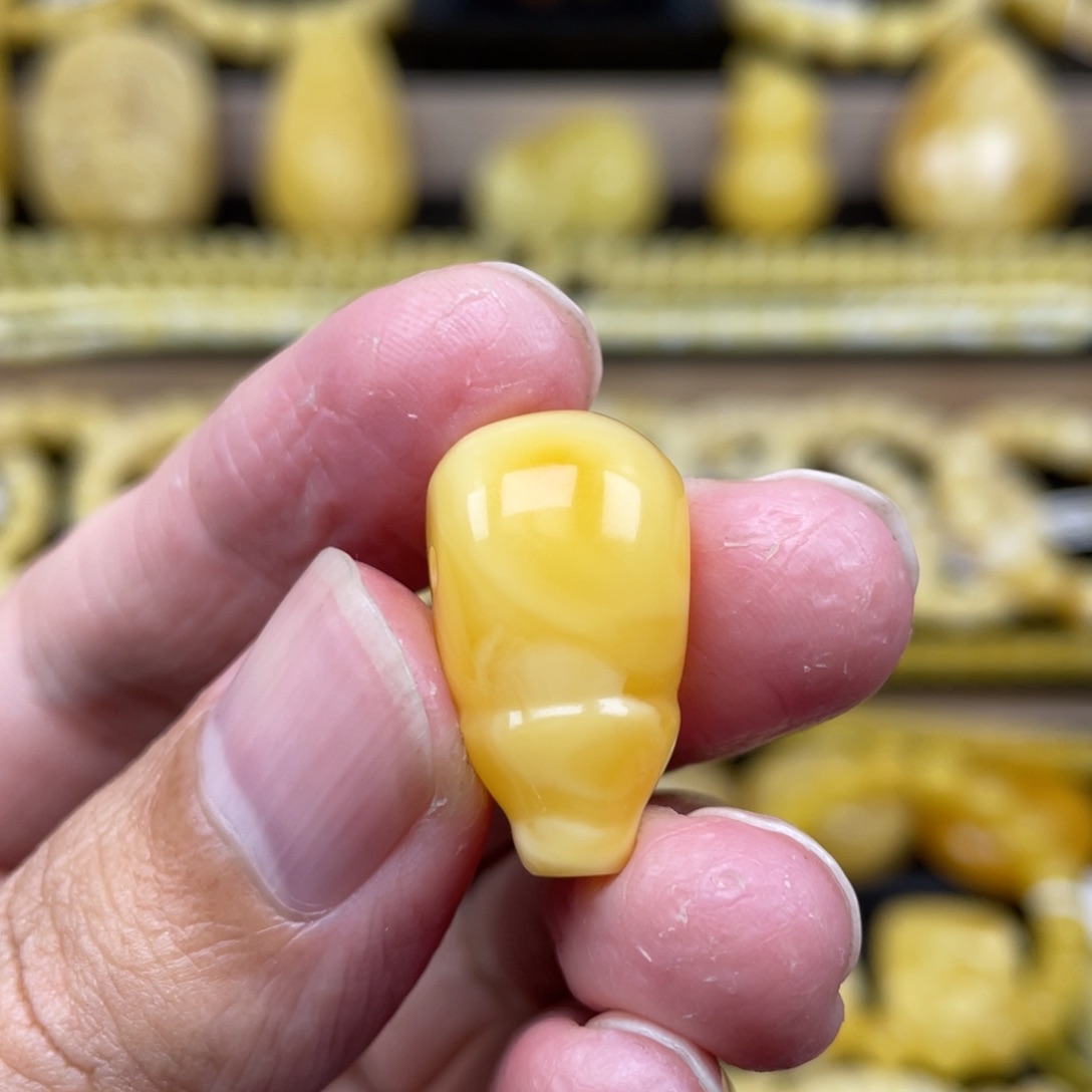 琥珀裸石未镶嵌琥珀蜜蜡