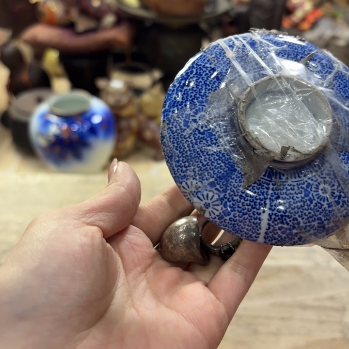 滴***哒金属古美术置物摆件