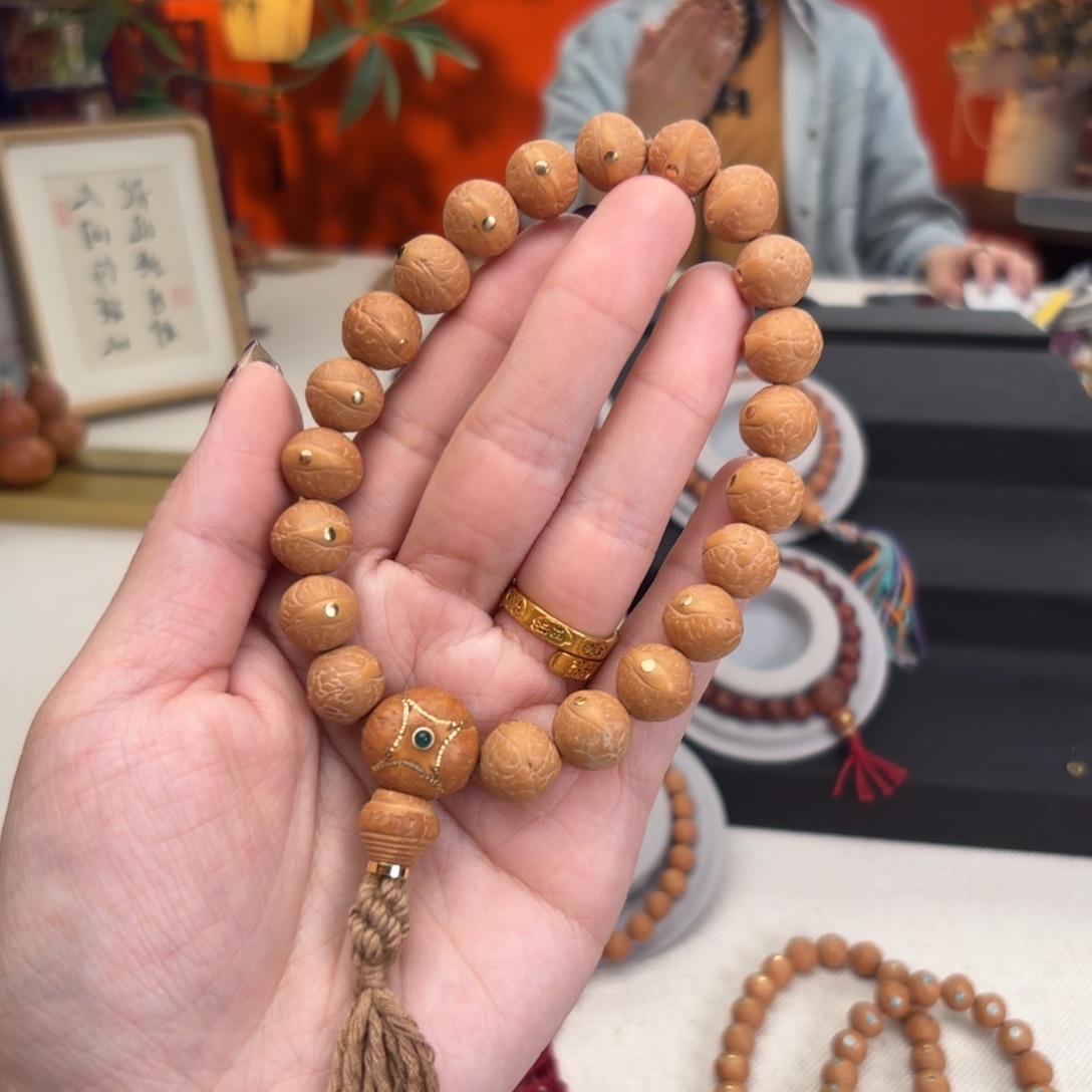 凤眼菩提吊坠11.5毫米铜单圈