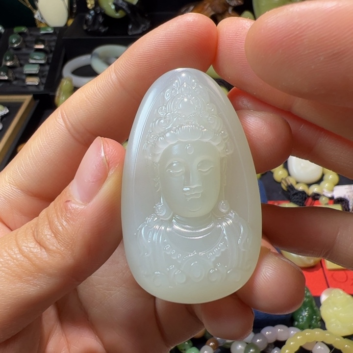 和田玉（白玉）颈饰未镶嵌