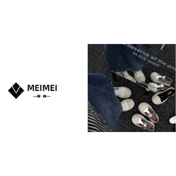 XMM《大头扣带皮鞋》夏季时尚百搭洋气休闲软底软面厚底皮鞋C2C3109