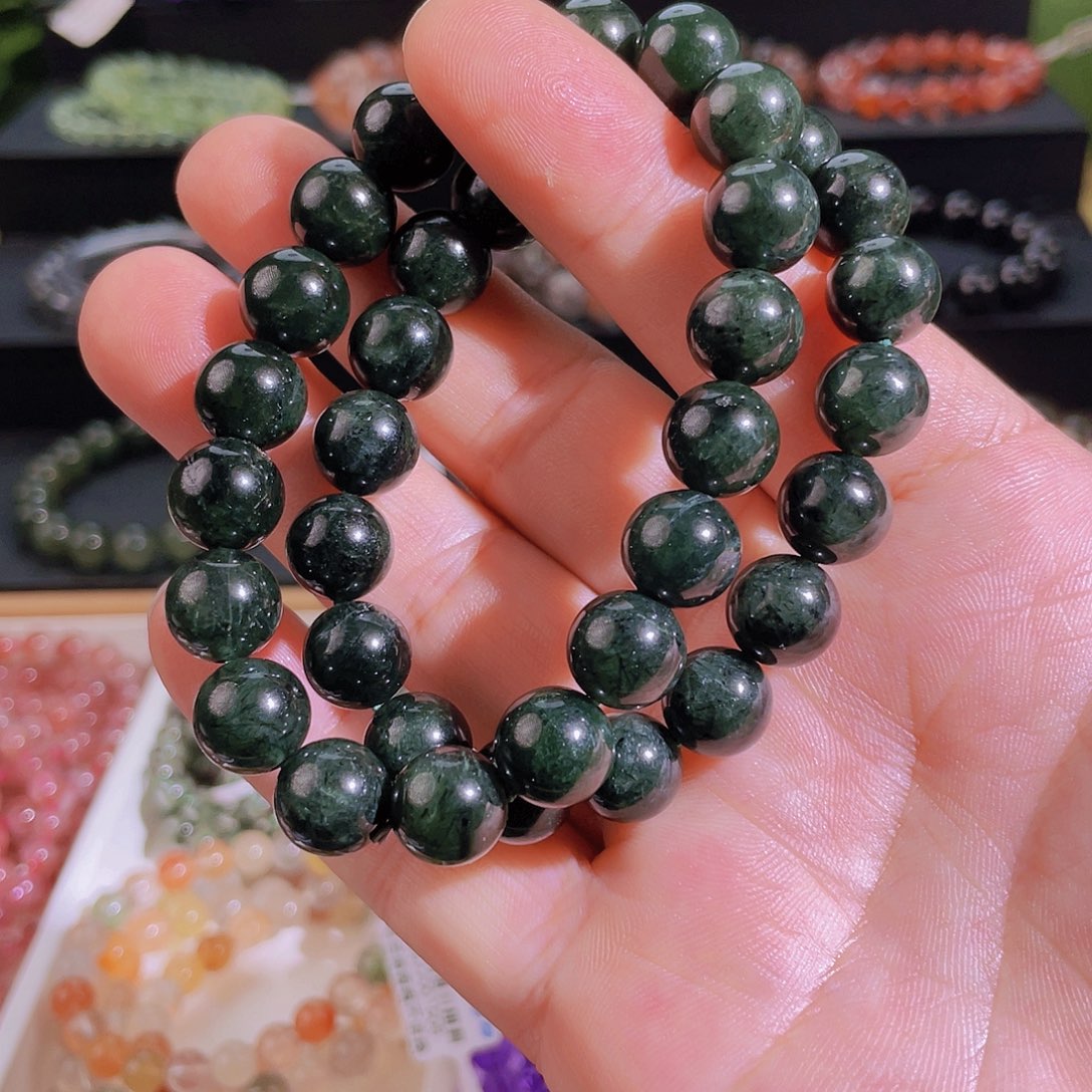 水晶手链未镶嵌绿发晶