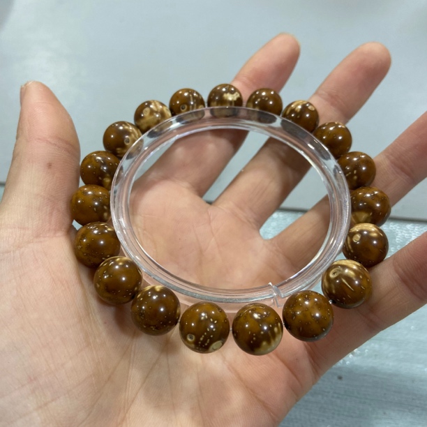 K96熊猫紫金鼠圆珠1.2～1.3单圈手串（底色花色多样，发其一）