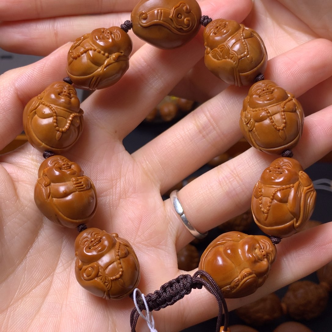 橄榄核手串/手链弥勒佛