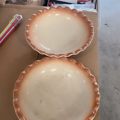 微瑕，不能明火，25厘米，2个深大盘