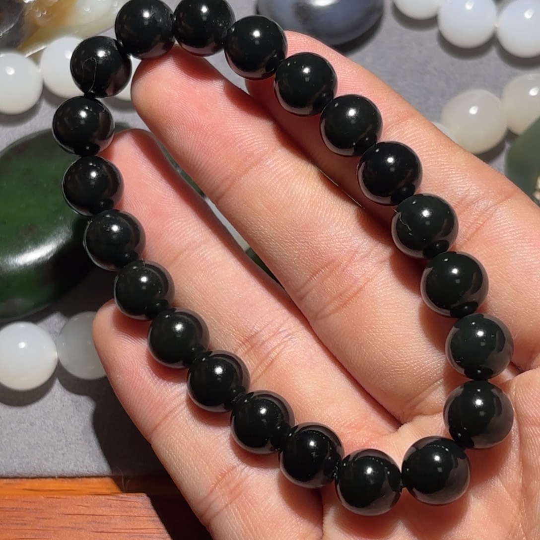 和田玉未镶嵌手链