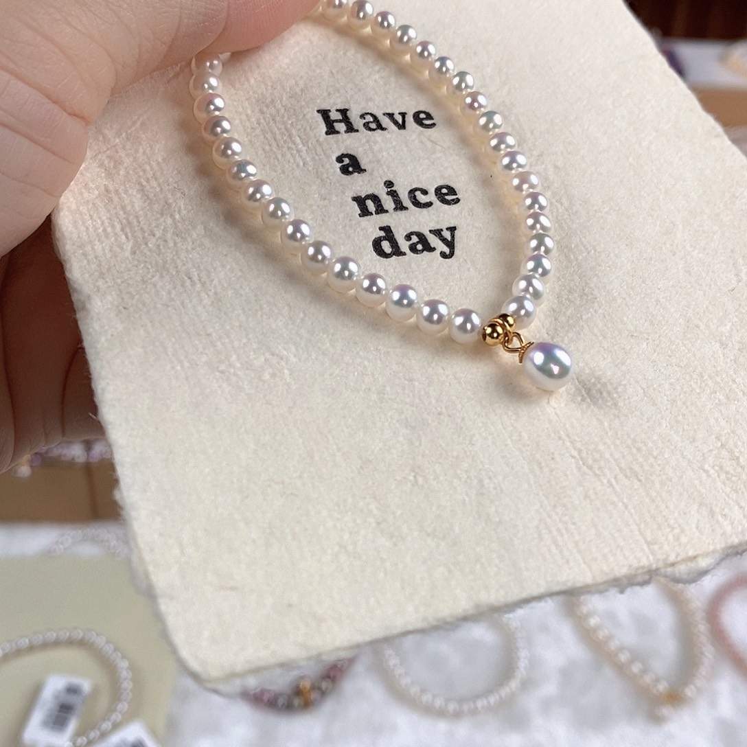 手绳淡水珍珠银S925镶嵌