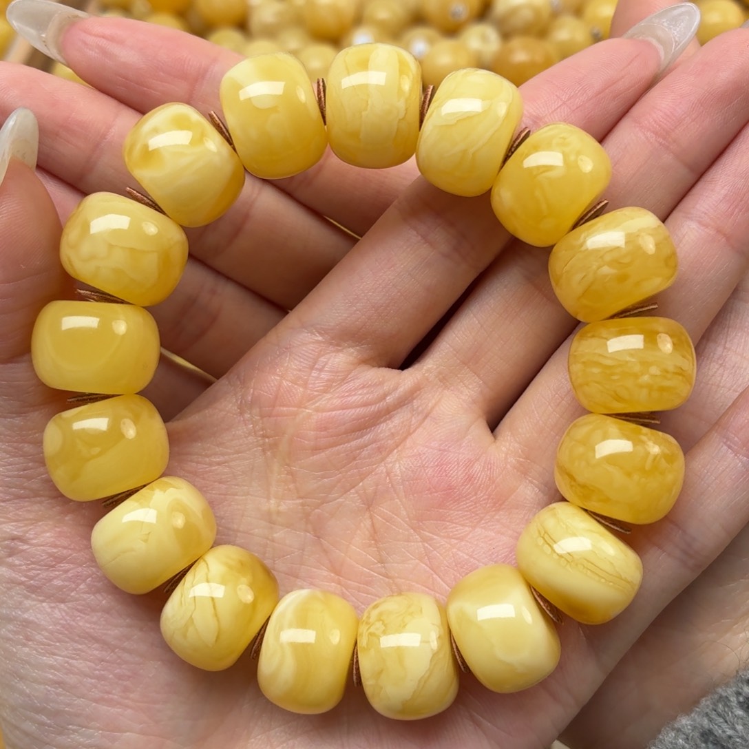 蜜蜡未镶嵌裸石16+蜜蜡手串