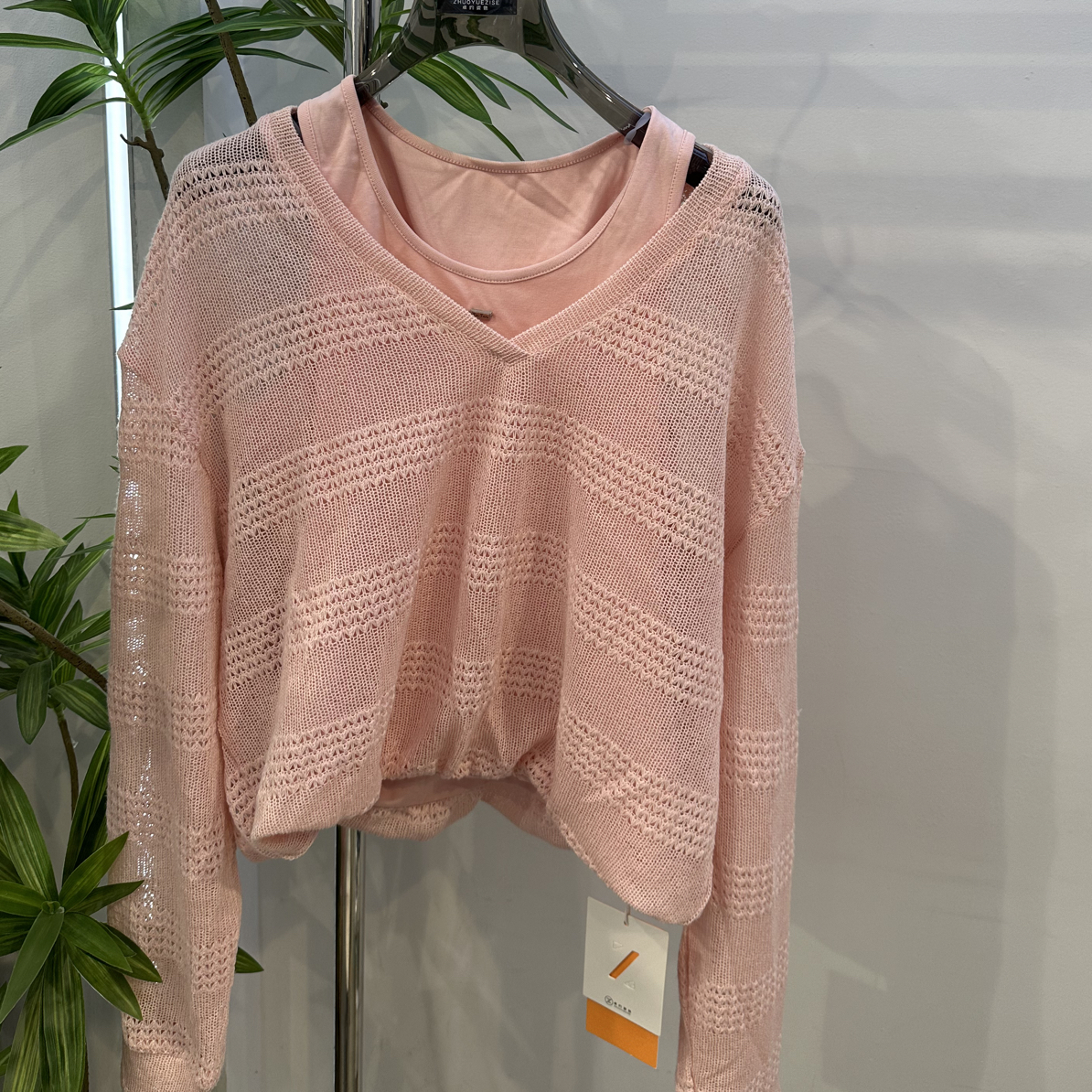 不退不换针织假两件5310