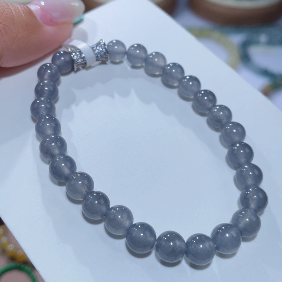 未镶嵌手链翡翠纯黑黑钢