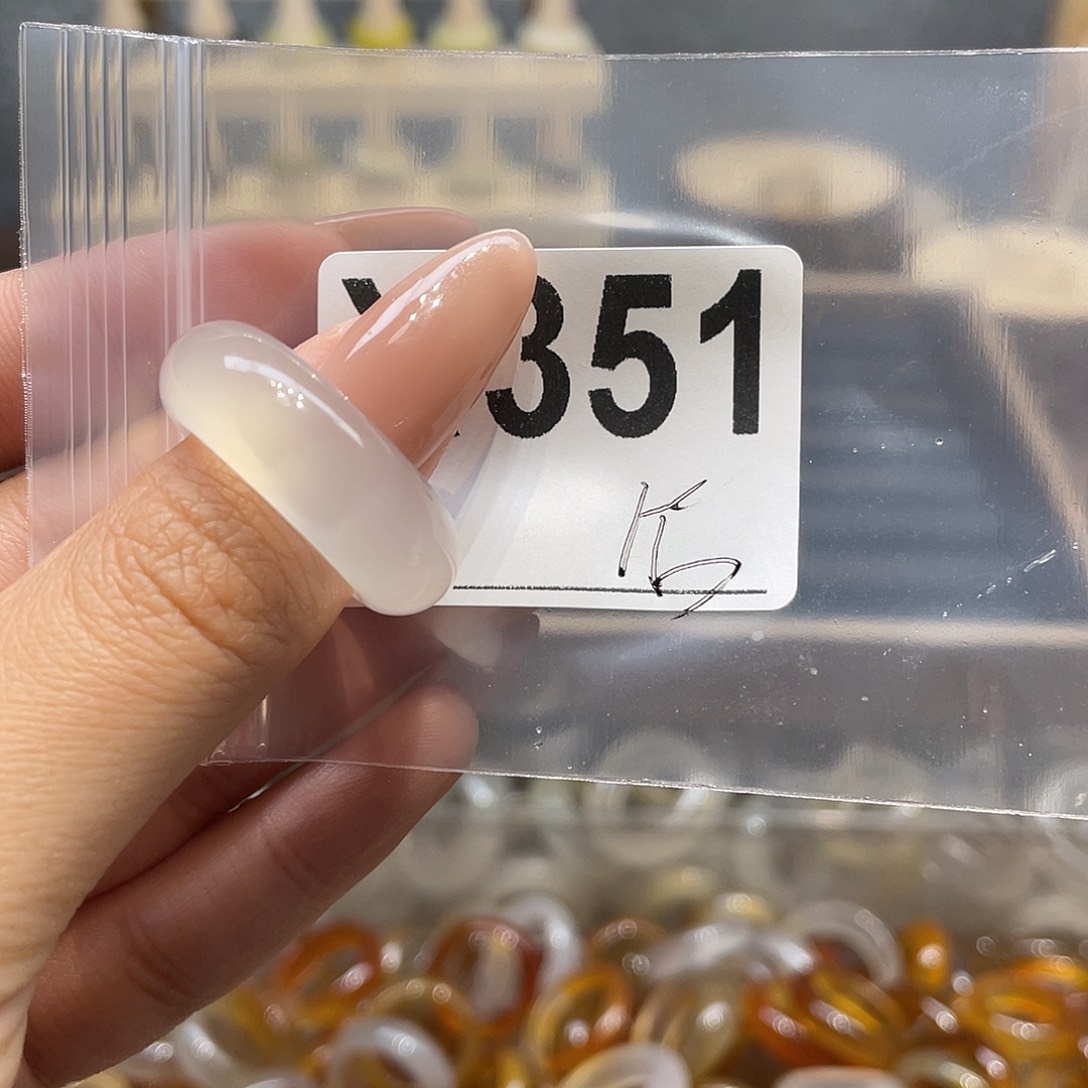 玛瑙/玉髓未镶嵌戒指351