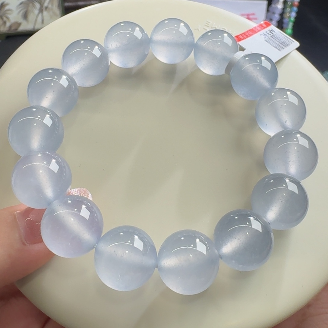 未镶嵌手链翡翠玻璃蓝钢手串卡13.9 炸光！毕业！