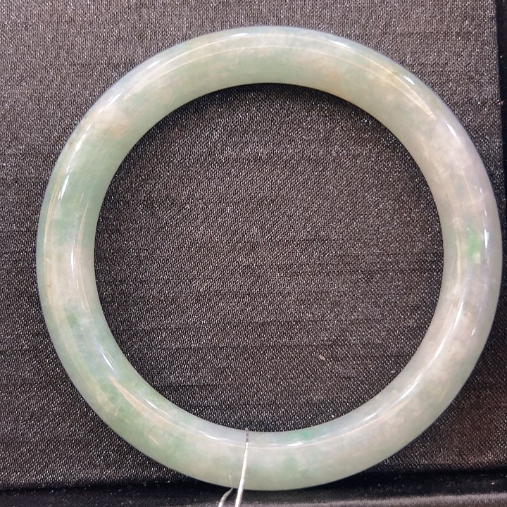 和田玉（碧玉）手镯未镶嵌54-55