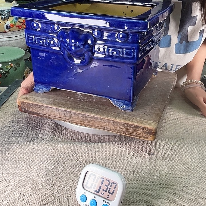 发***哥泳坤堂石湾花盆陶瓷