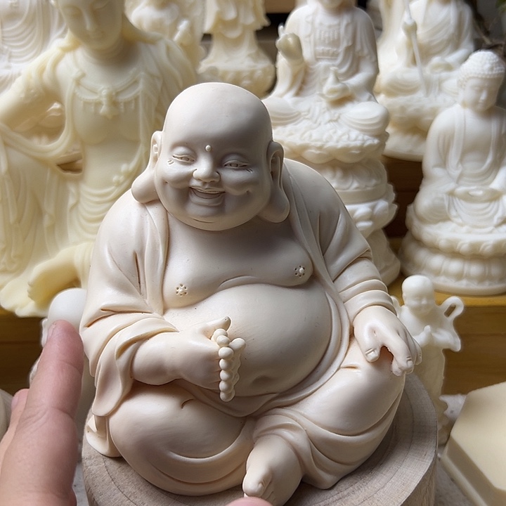 杨***明藤14公分摆件弥勒