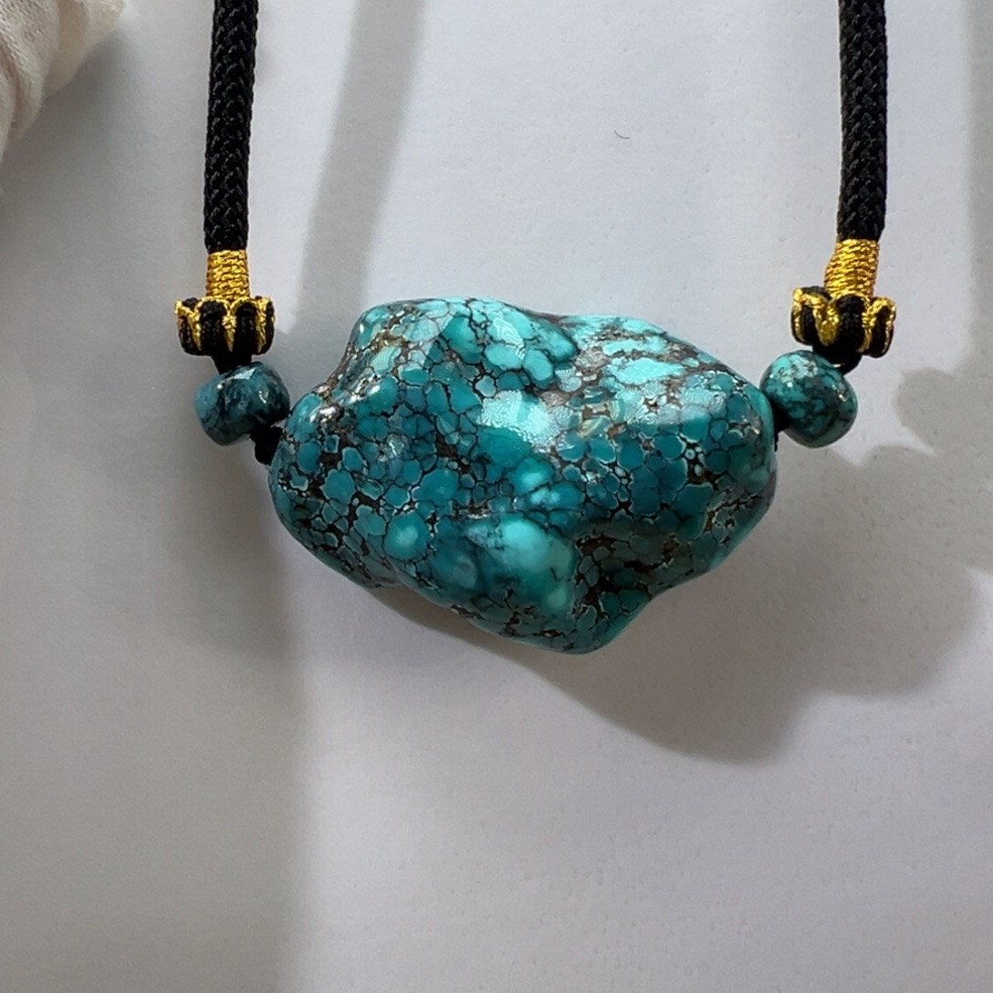 绿松石未镶嵌挂件26.23g