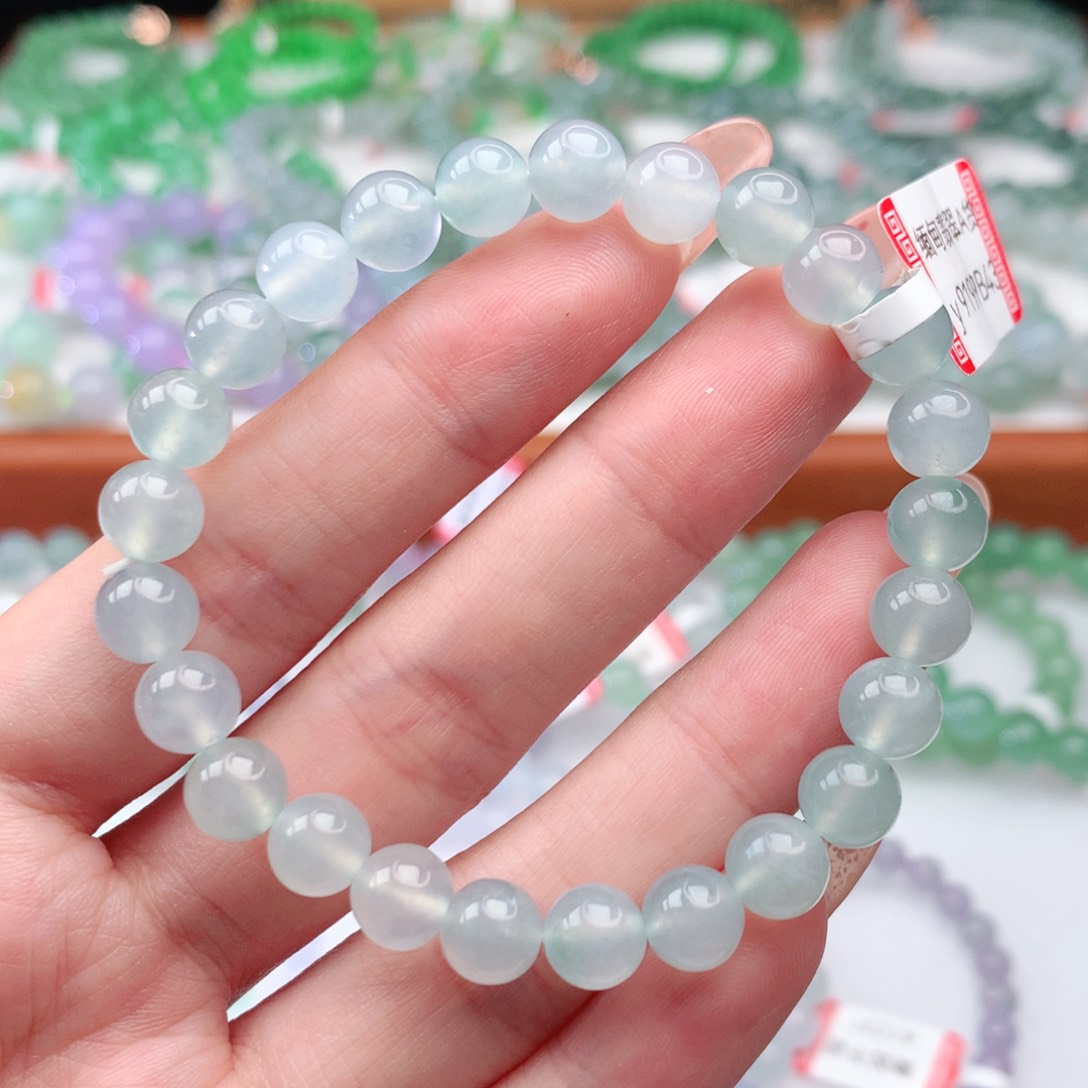 翡翠手链未镶嵌翡翠7.3mm