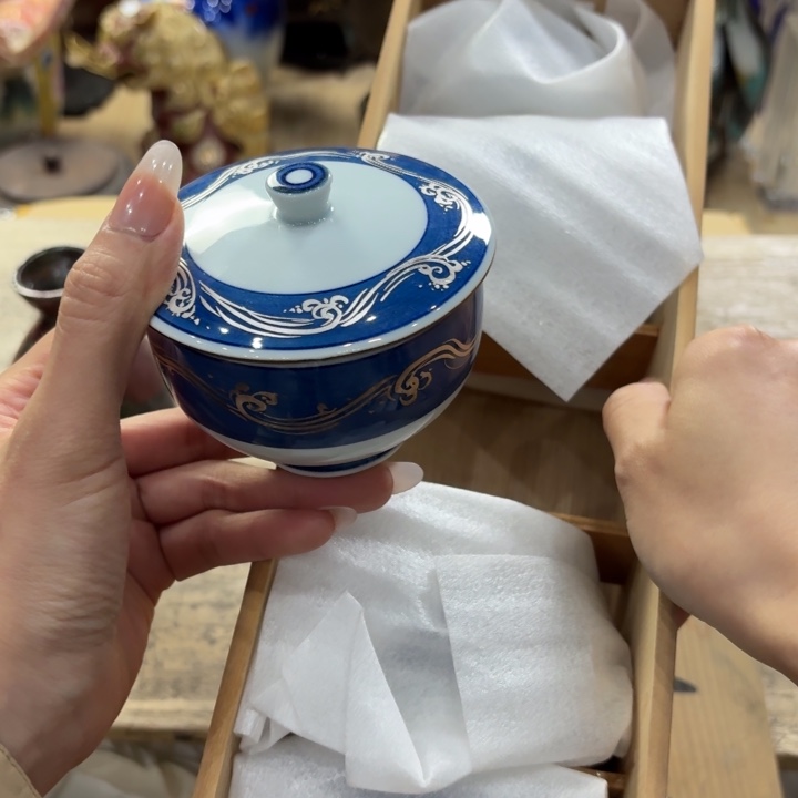 陶瓷古美术置物摆件